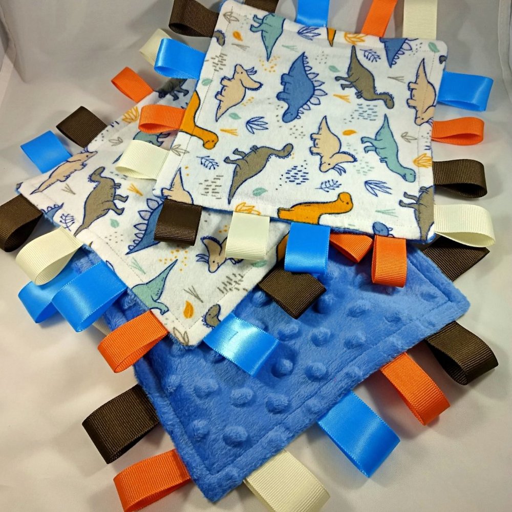 Dinosaur Crinkle Tag Toys